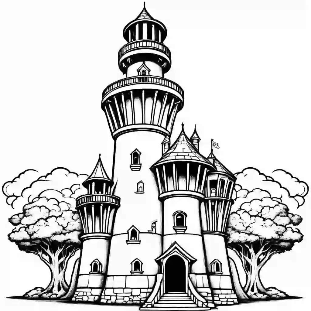 Watch Towers coloring pages
